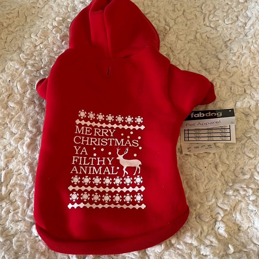 Dog hoodie!  NWT Size Small